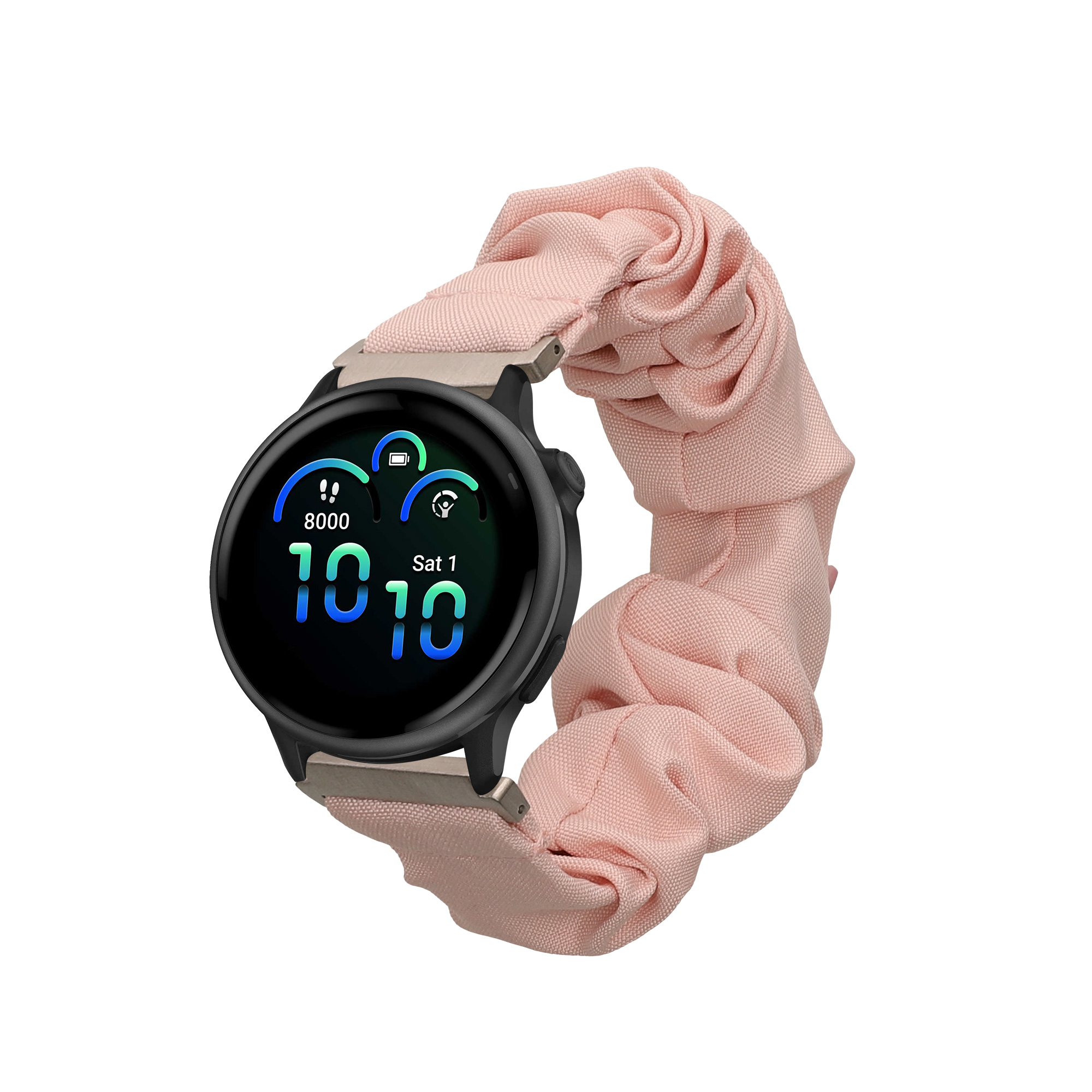 Řemínek na hodinky pro Garmin vivoactive 6 / vivoactive 5 / active 5 kwmobile - starorůžová látkový řemínek na hodinky (scrunchie)