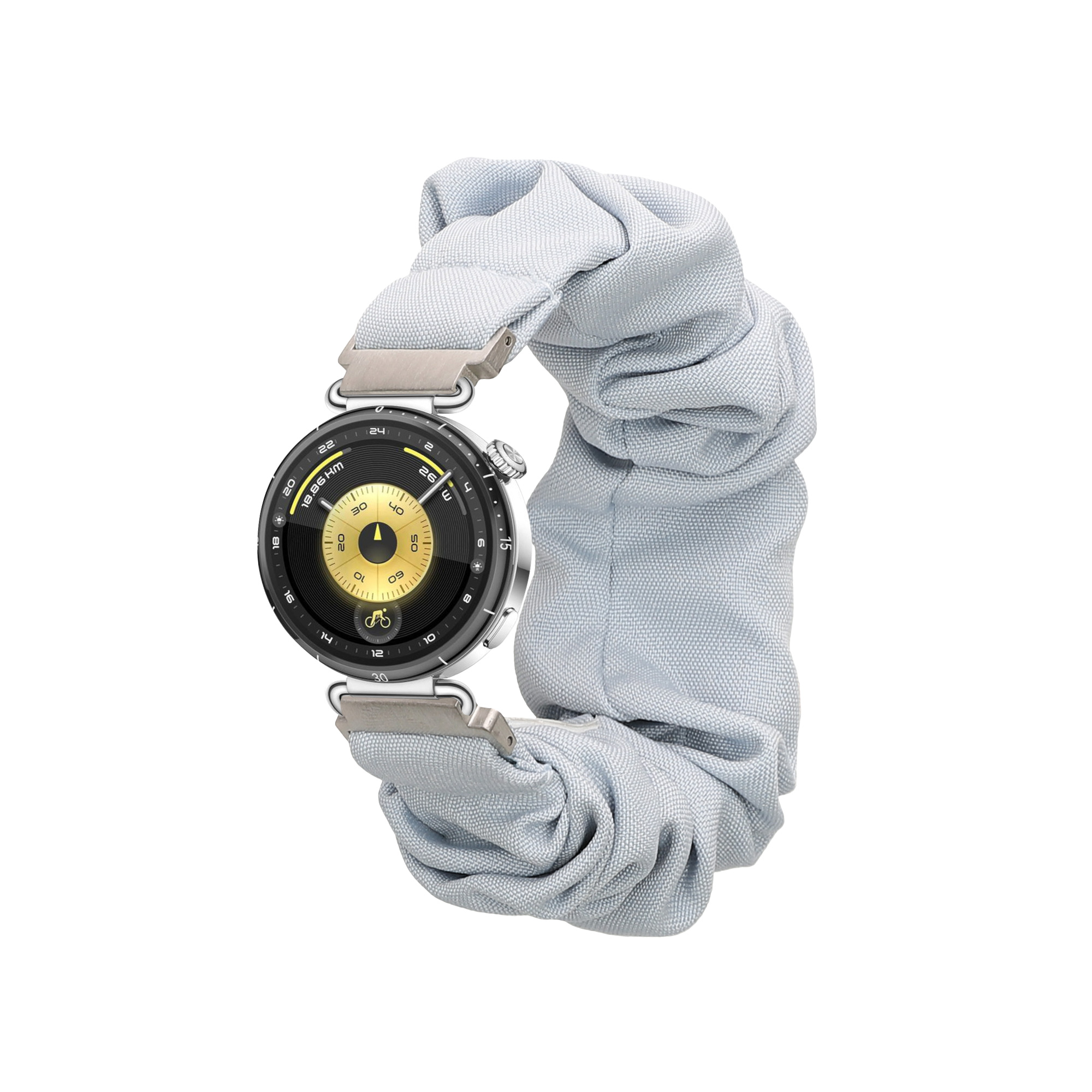 Řemínek na hodinky pro Huawei Watch GT6 41mm / GT5 41mm / Watch GT4 41mm kwmobile - světle modrá látkový řemínek na hodinky (scrunchie)