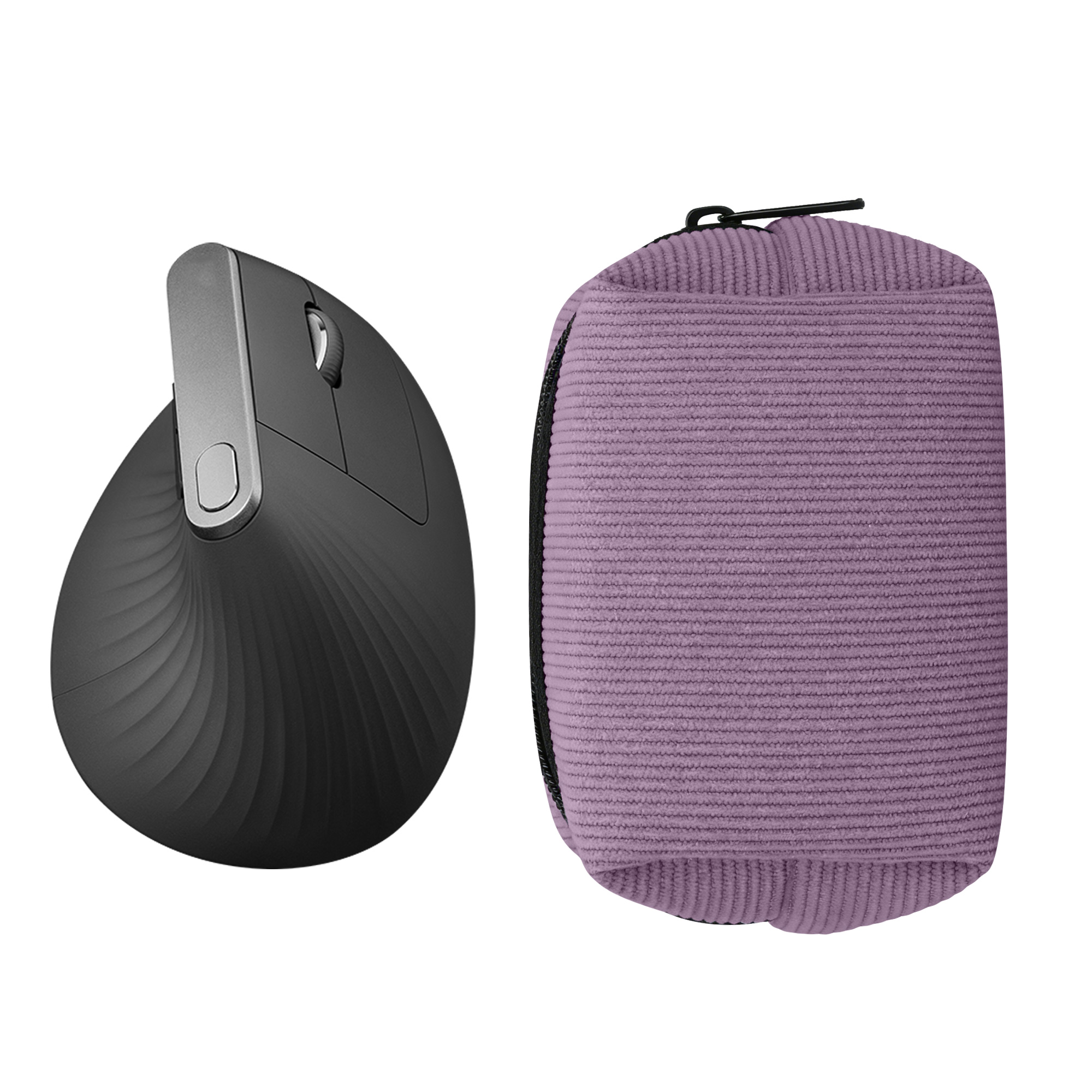Pouzdro na myš pro Logitech Lift / MX Vertical / Anker Vertical kwmobile neoprenové - levandulová