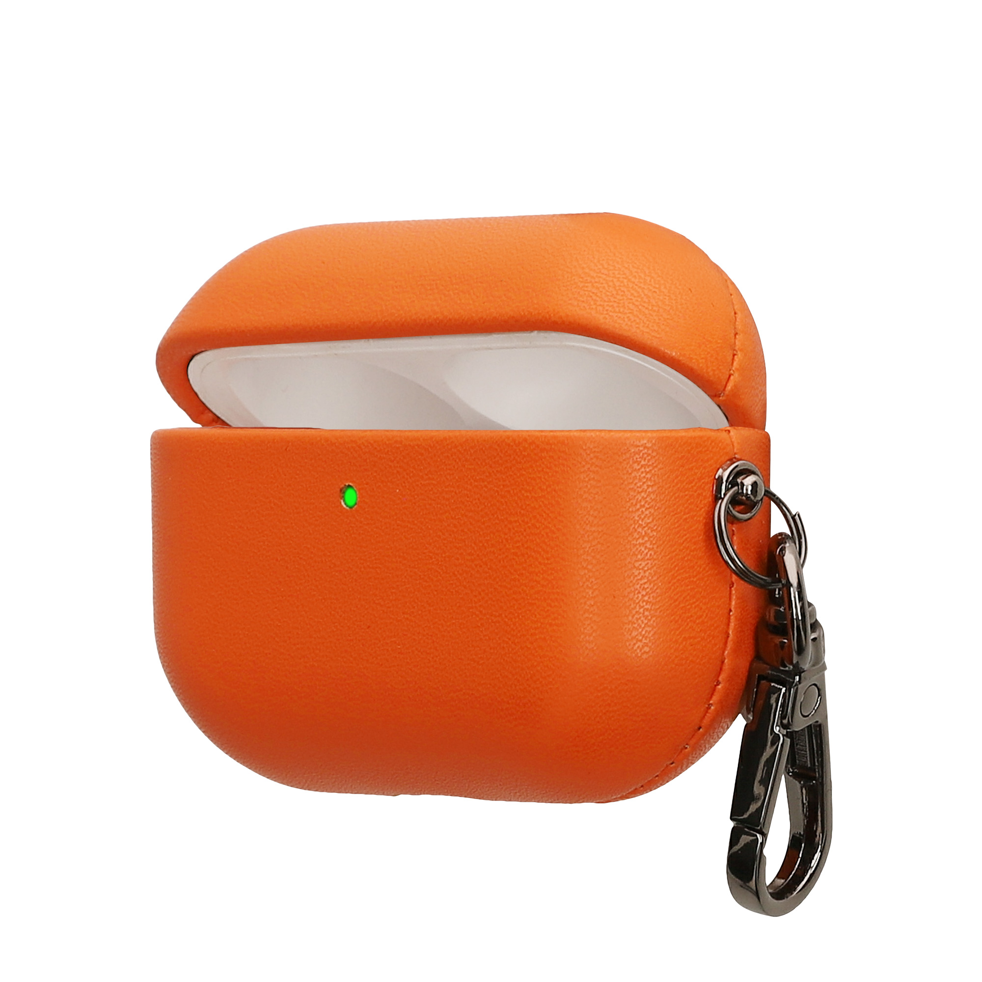 Pouzdro z eko kůže pro Apple Airpods Pro 2 / Pro 1 kwmobile tenké - oranžová