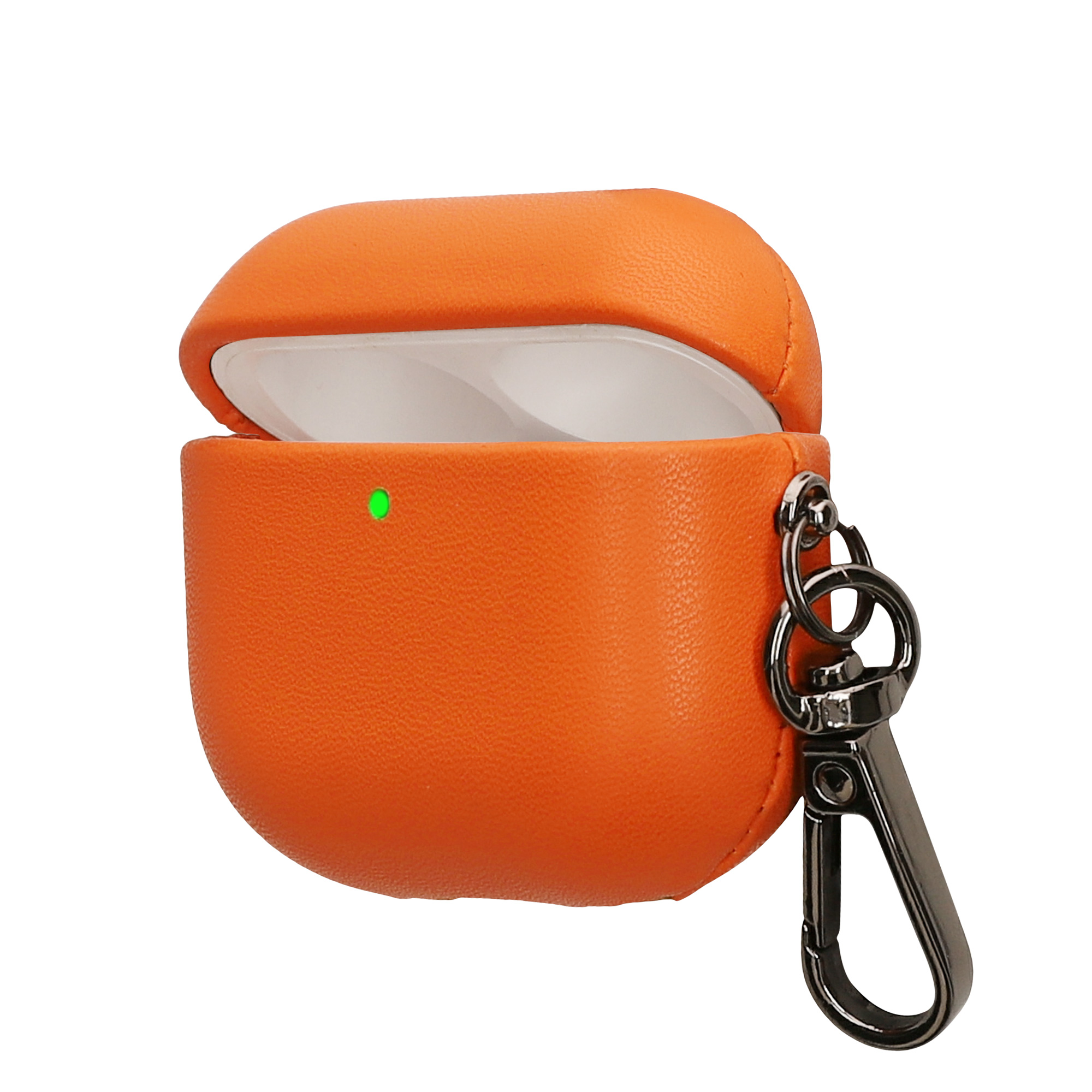 Pouzdro z eko kůže pro Apple Airpods 4 kwmobile tenké - oranžová