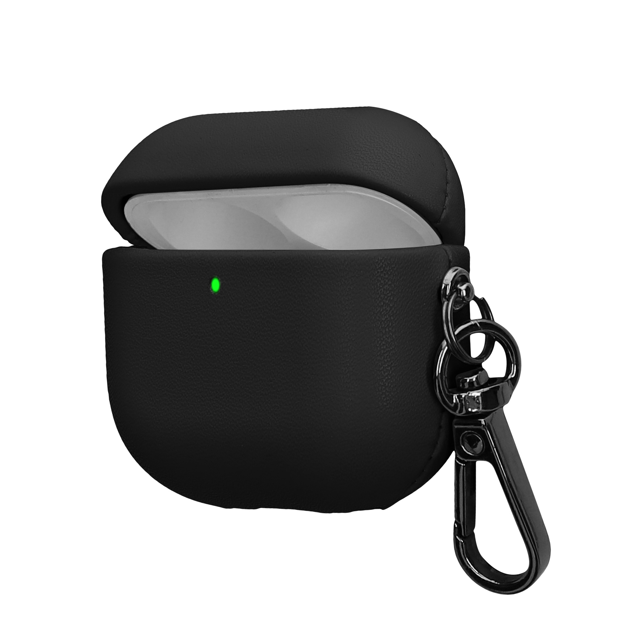 Pouzdro z eko kůže pro Apple Airpods 4 kwmobile tenké - černá