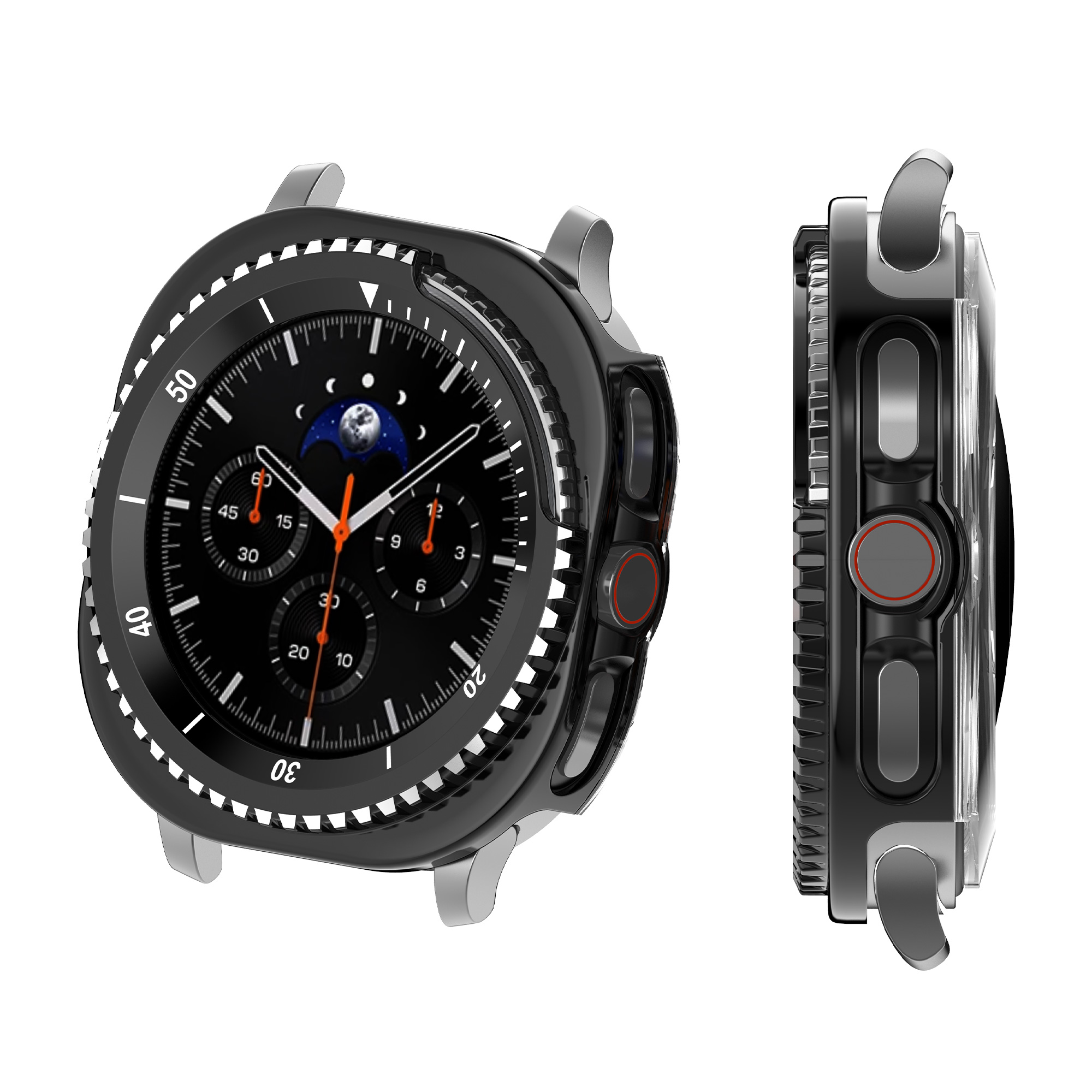 Kovové pouzdro pro Samsung Galaxy Watch 8 / Galaxy Watch 8 Classic 46mm kwmobile - černá