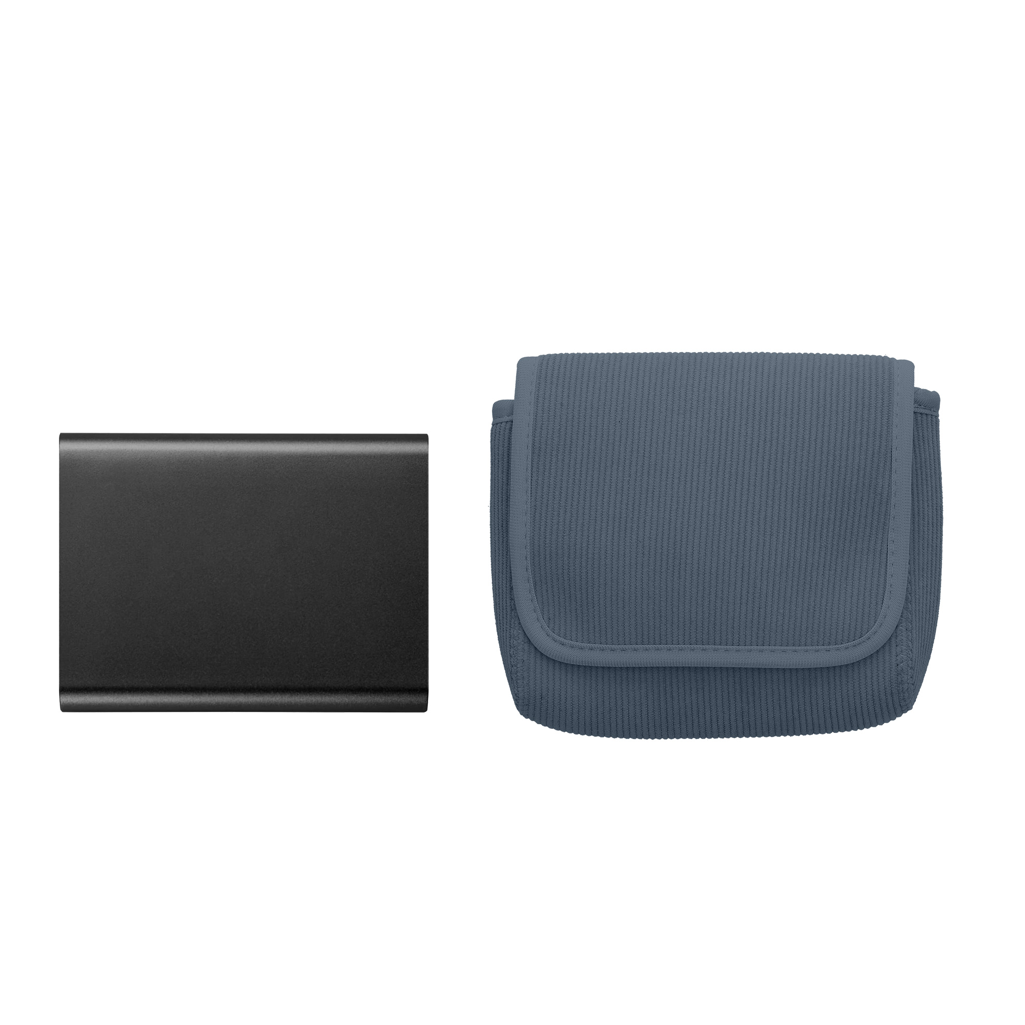 Pouzdro na myš pro Wireless Mouse / Portable SSD / Portable HDD kwmobile neoprenové - vintage modrá