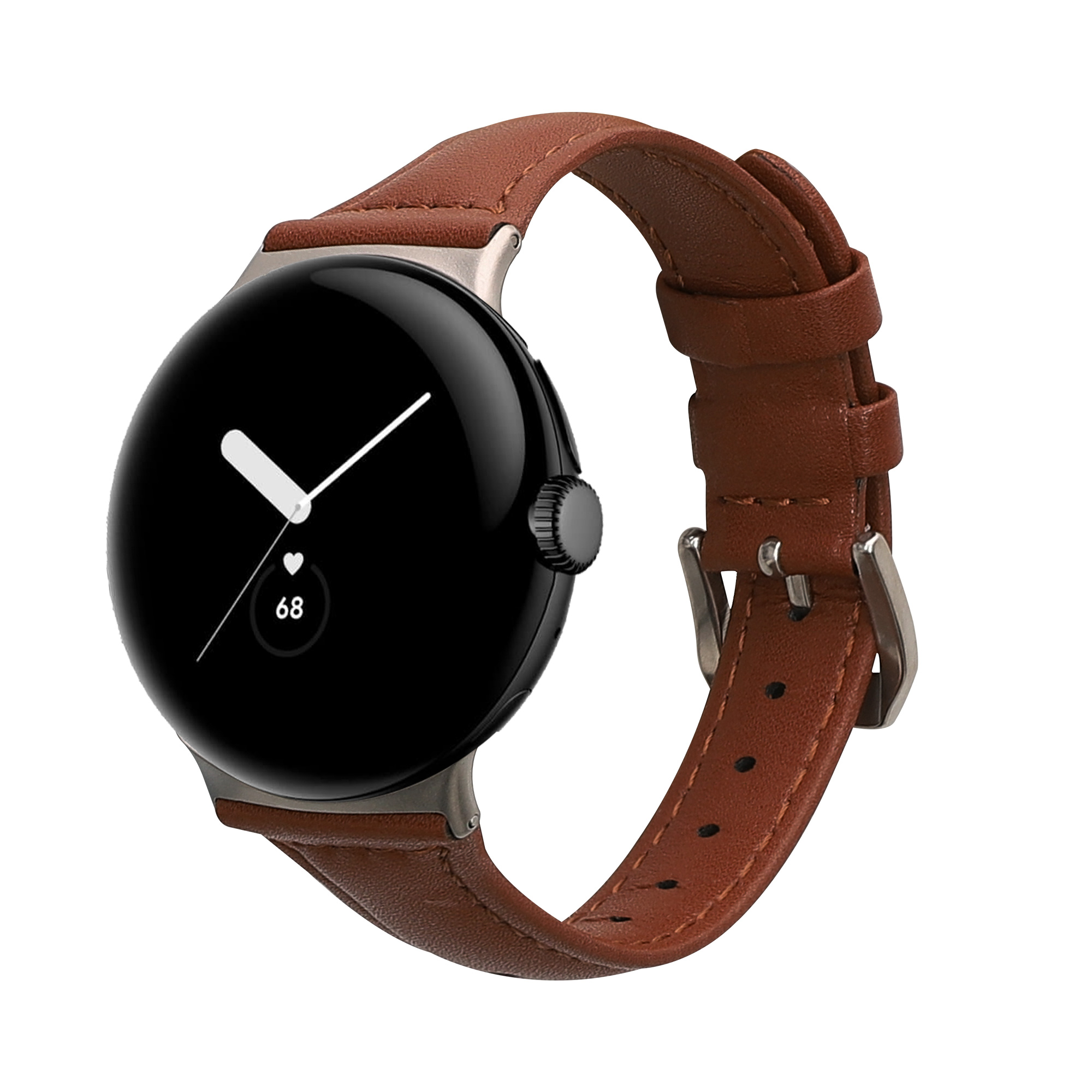 Kožený řemínek pro Google Pixel Watch Series 41mm / Pixel Watch 4 41mm kwmobile - světle hnědá
