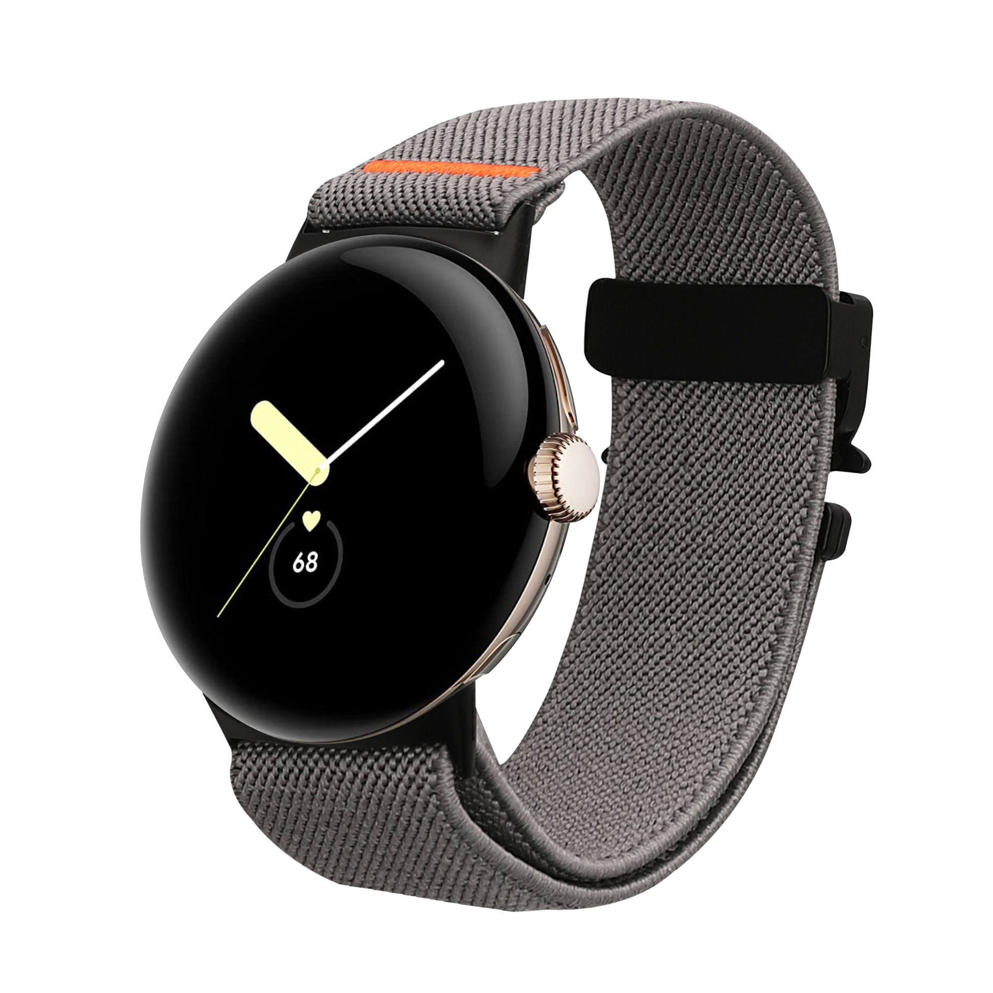 Nylonový pásek pro Google Pixel Watch Series 41mm / Pixel Watch 4 41mm kwmobile nylonové - tmavě šedá