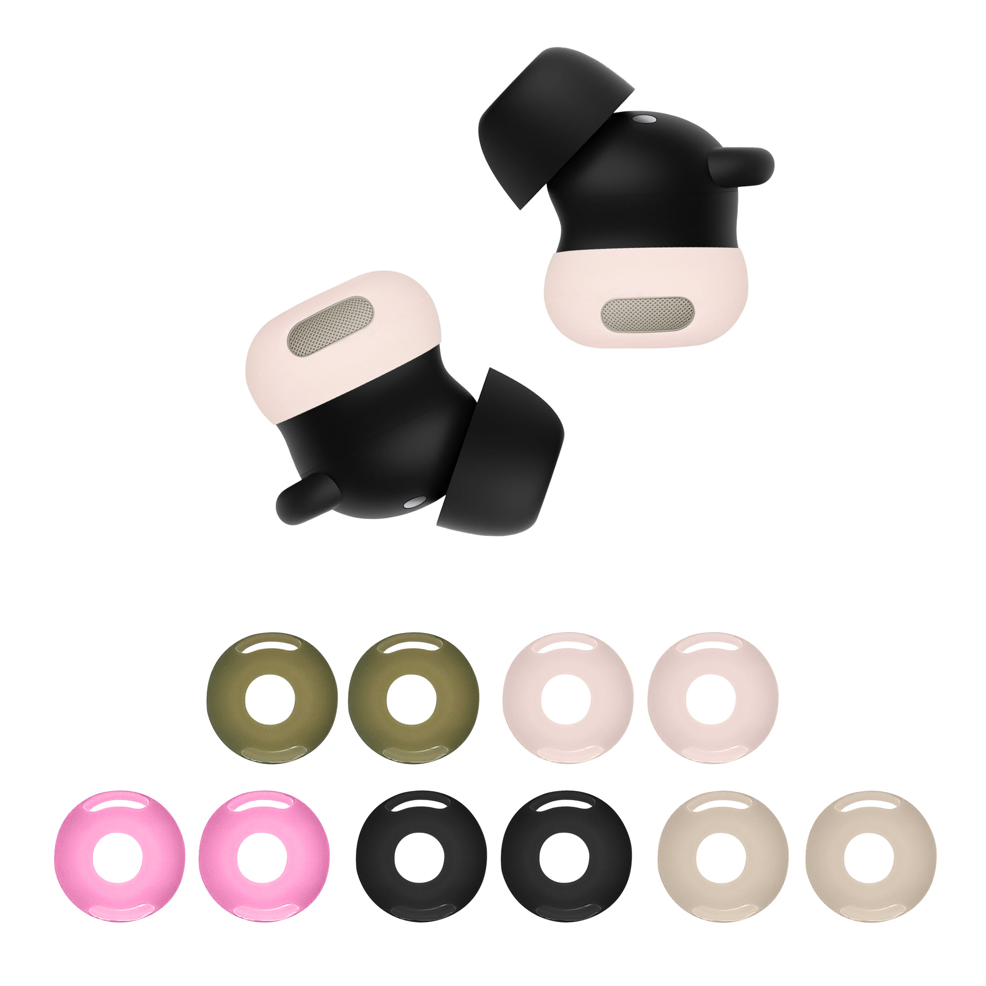 10x silikonový kryt pro Google Pixel Buds Pro 2 Ear Tips kwmobile silikonové - více barev