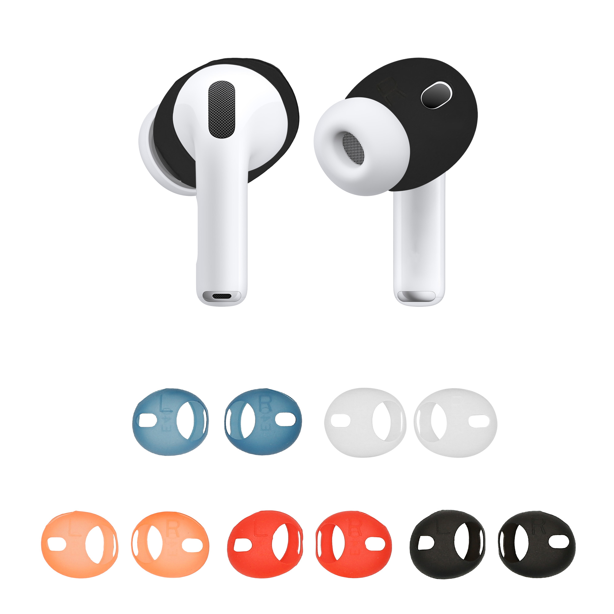10x silikonový kryt pro Apple Airpods Pro 3 Ear Tips kwmobile silikonové - více barev