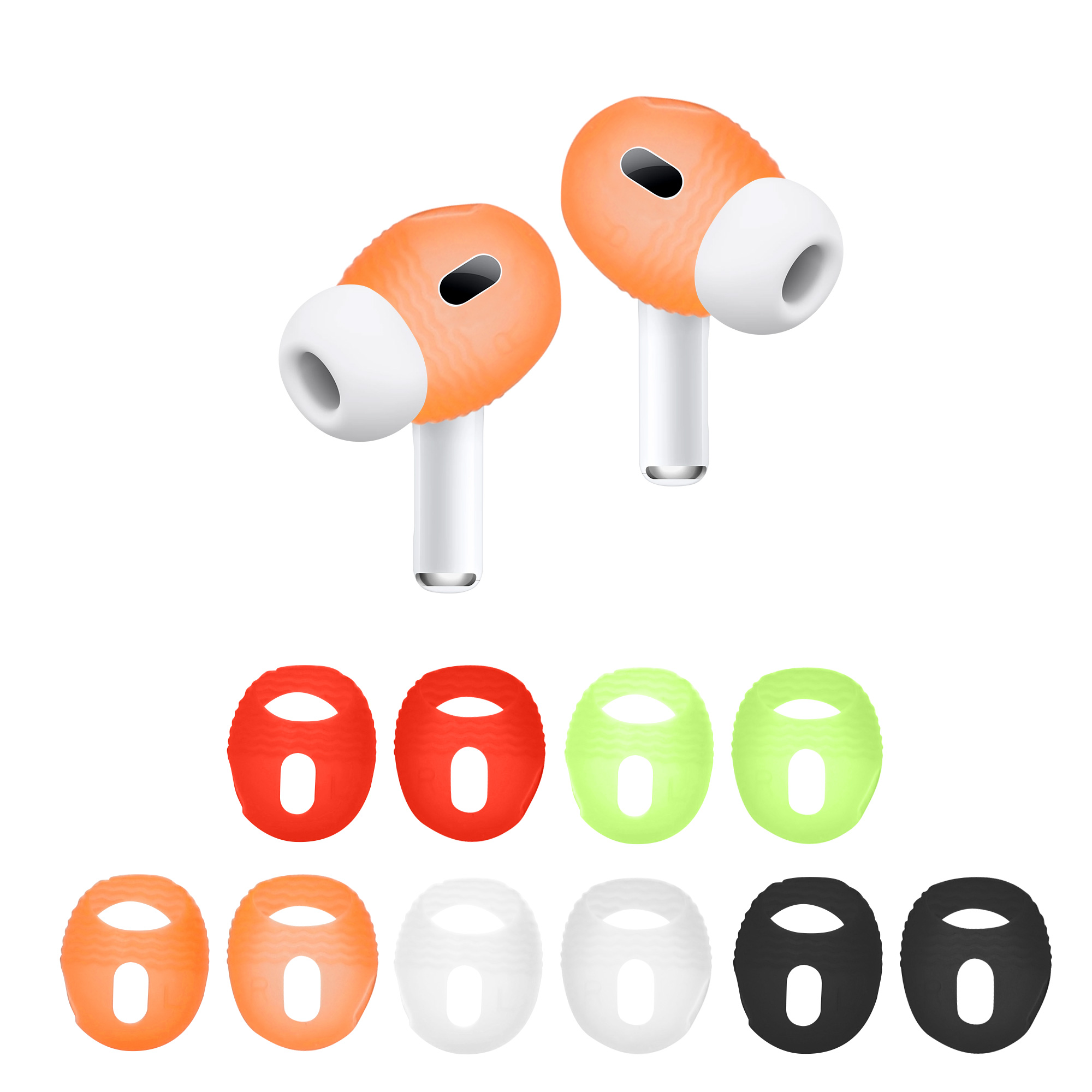 10x silikonový kryt pro Apple Airpods Pro 2 Ear Tips kwmobile silikonové - více barev