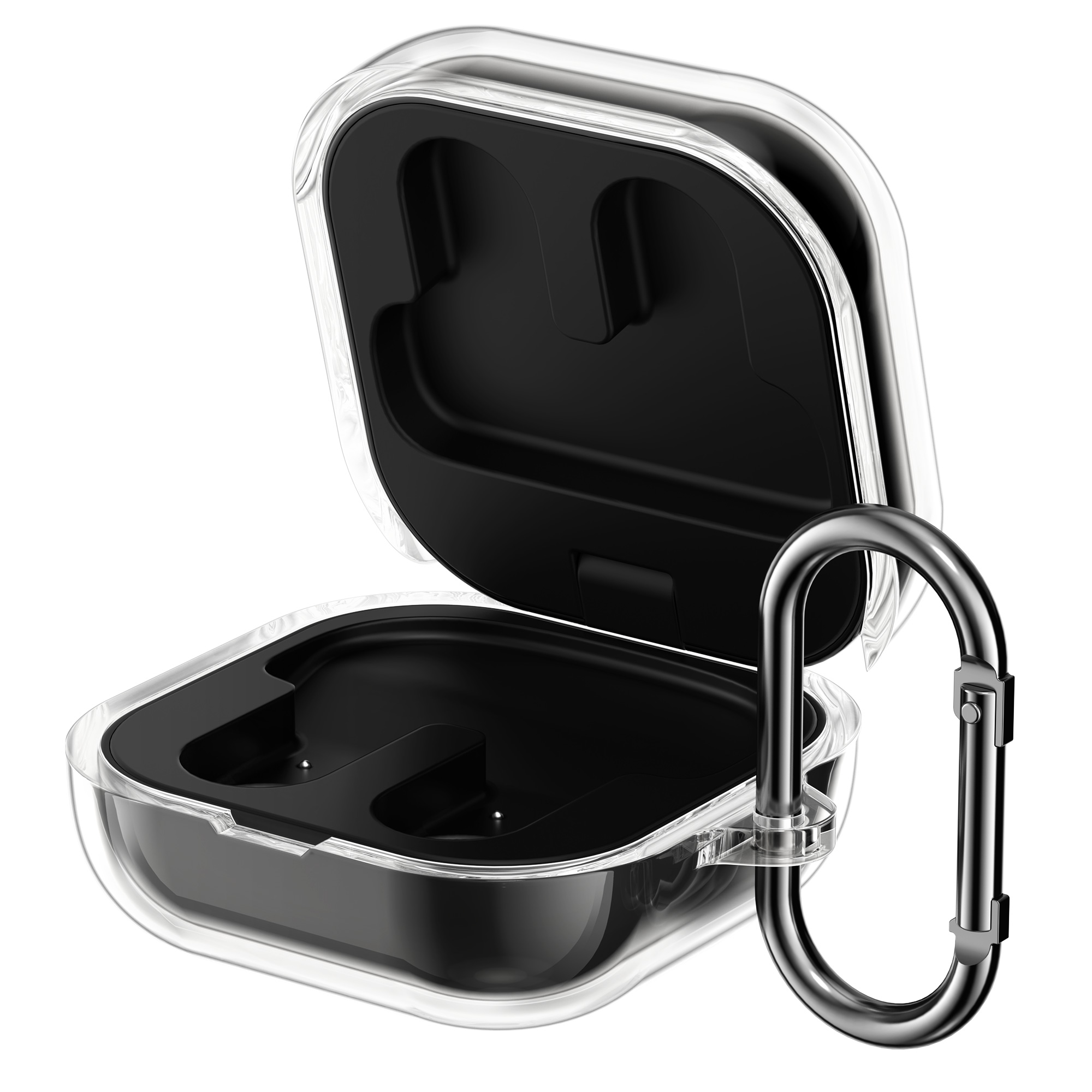 Pouzdro na sluchátka pro Sony LinkBuds Clip WF-LC900 kwmobile silikonové - transparentní