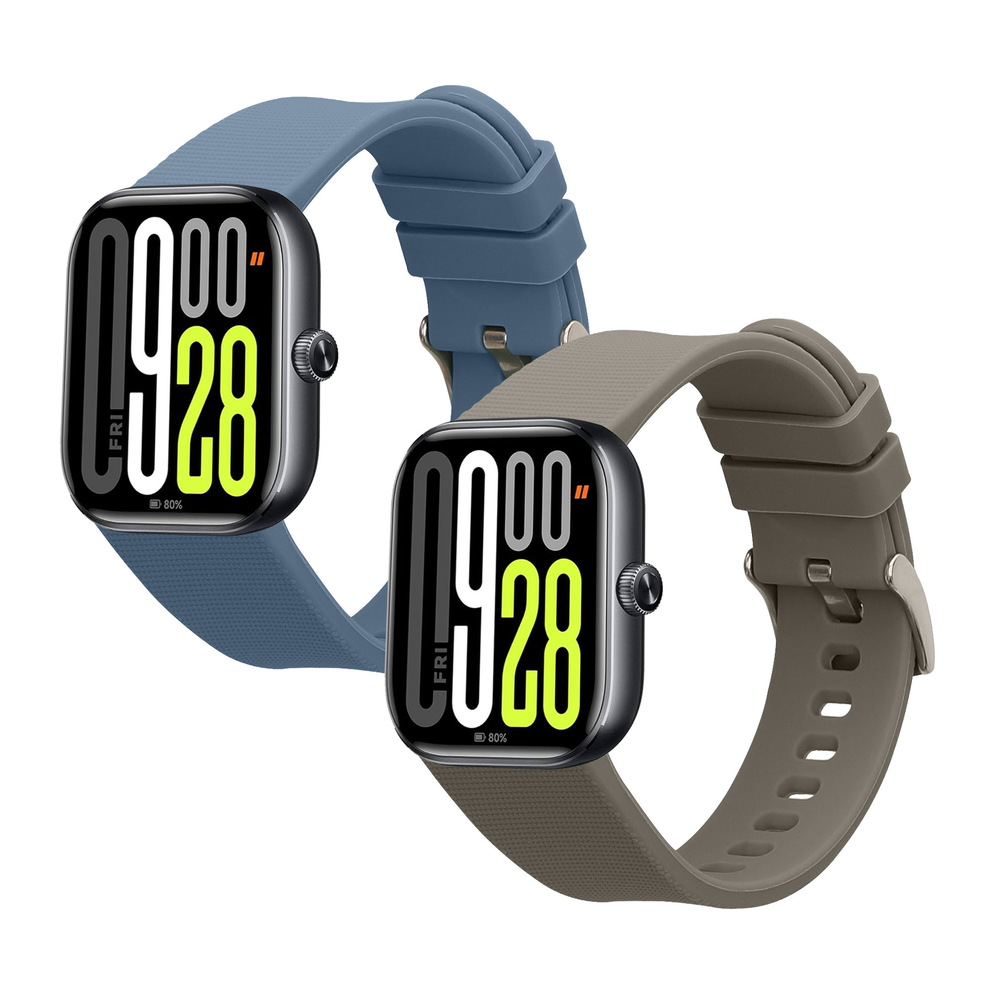 Řemínky pro Xiaomi Watch 5 kwmobile silikonové - modrá / šedá