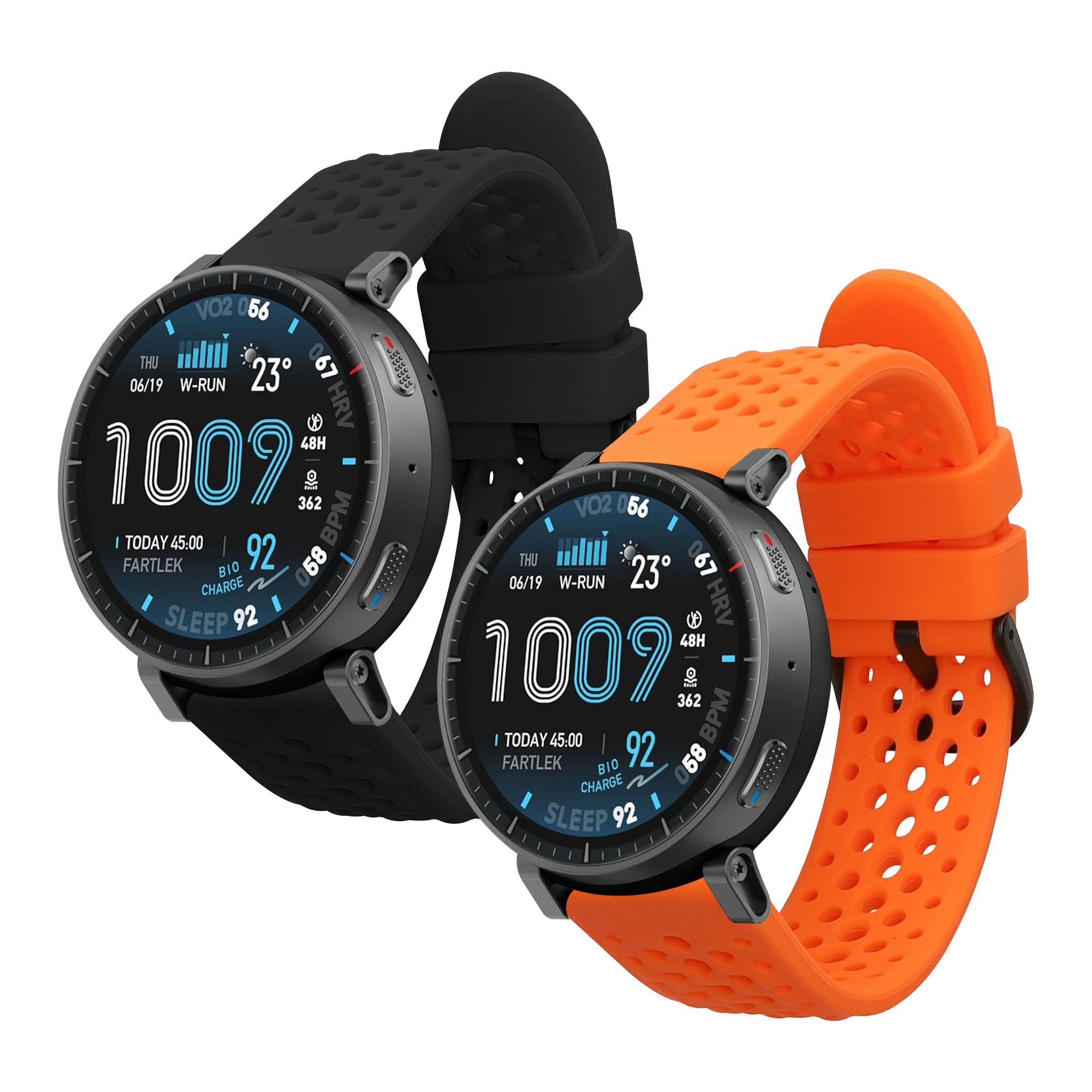 Řemínky pro Amazfit Active Max A2557 kwmobile silikonové - oranžová / černá