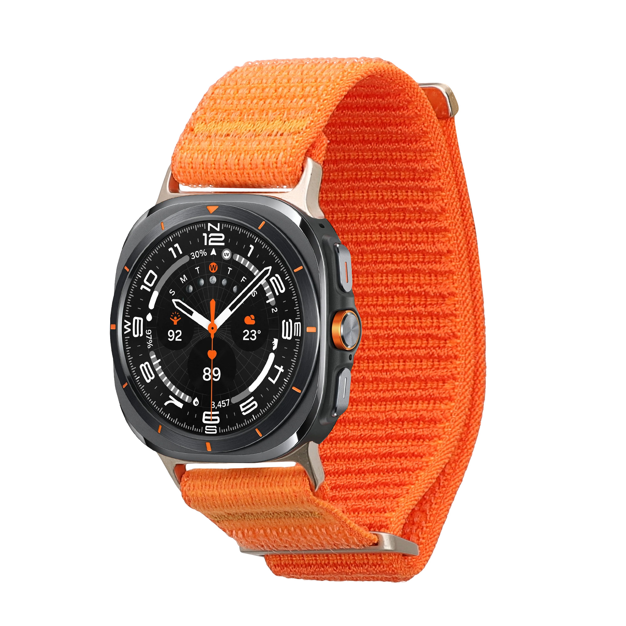 Nylonový pásek pro Samsung Galaxy Watch Ultra 47mm kwmobile nylonové - oranžová