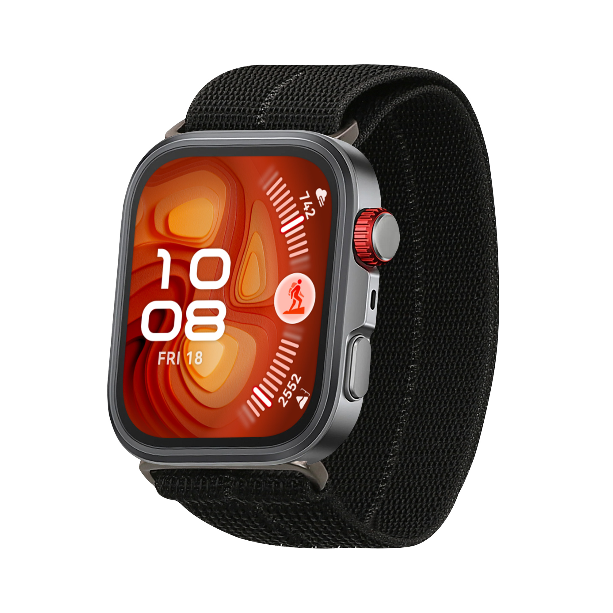 Nylonový pásek pro Huawei Watch Fit 4 Pro / Watch Fit 4 / Fit 3 kwmobile nylonové - černá