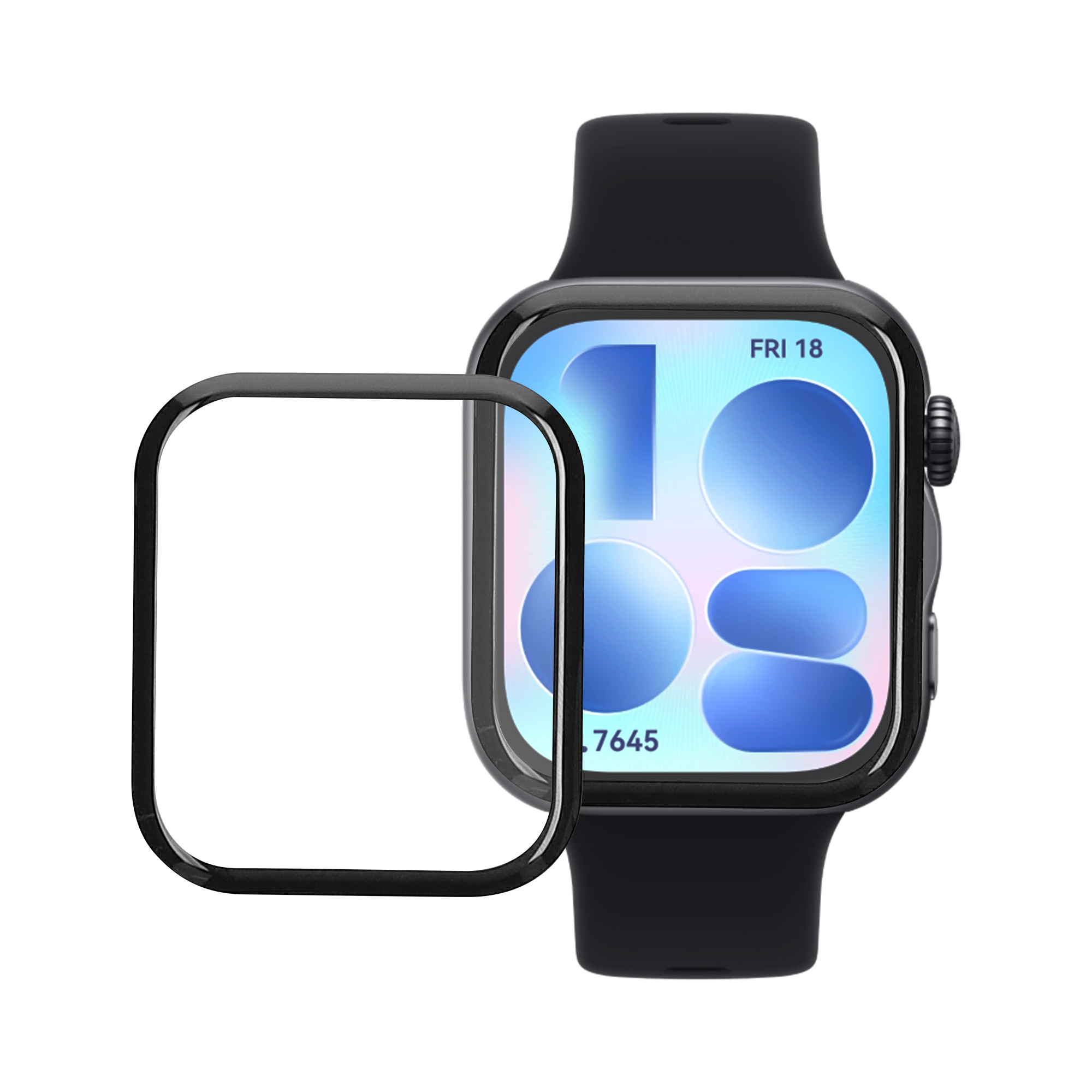 Ochranná fólie pro Huawei Watch FIT 5 kwmobile - 2x ochrana pro chytré hodinky, odolná proti otiskům prstů