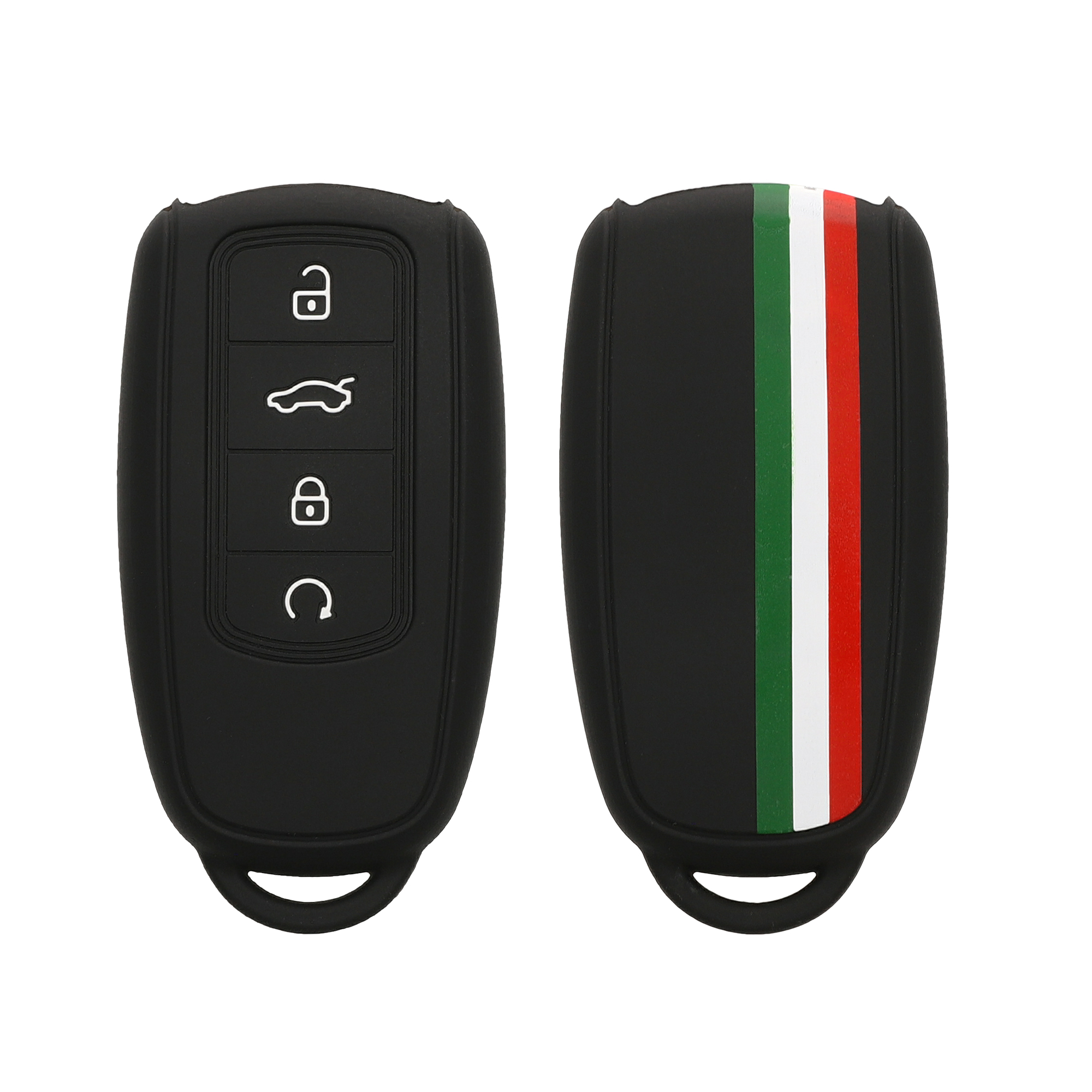 Obal na klíč od auta pro Chery OmodaC5 /Jaecoo7/ Tiggo 7Pro 8Pro / Arrizo5 kwmobile - zelená / červená / černá