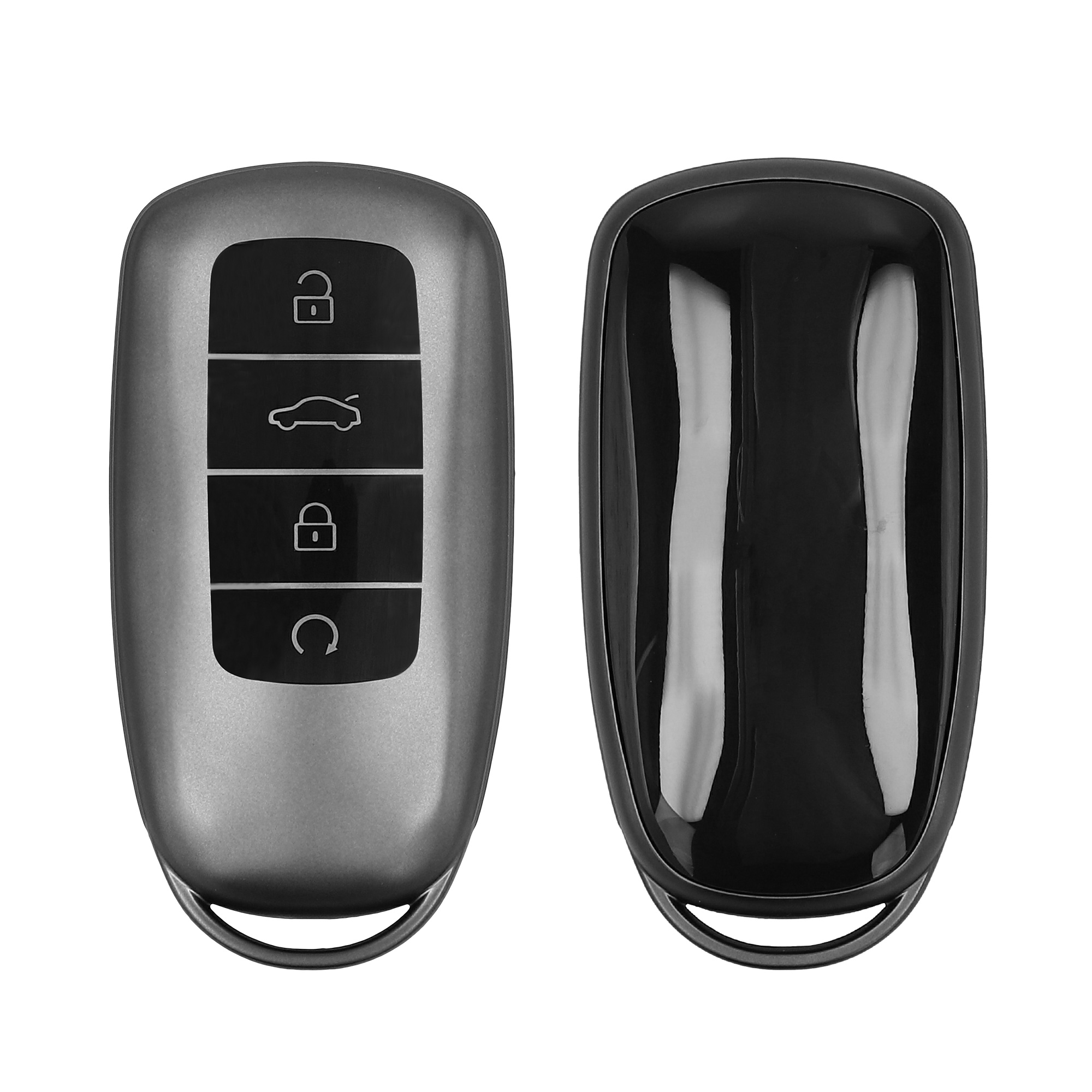 Obal na klíč od auta pro Chery Omoda C5 / Jaecoo 7 / Tiggo 7 Pro 8 Pro / Arrizo 5 kwmobile TPU - matná černá / černá