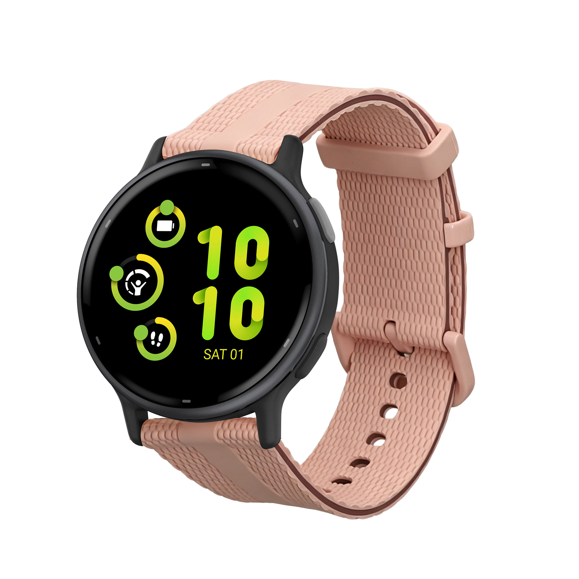 Řemínek pro Garmin Venu Sq 2 Music / Sq 2 / Vivoactive 6 / Vivoactive 5 kwmobile silikonové - starorůžová