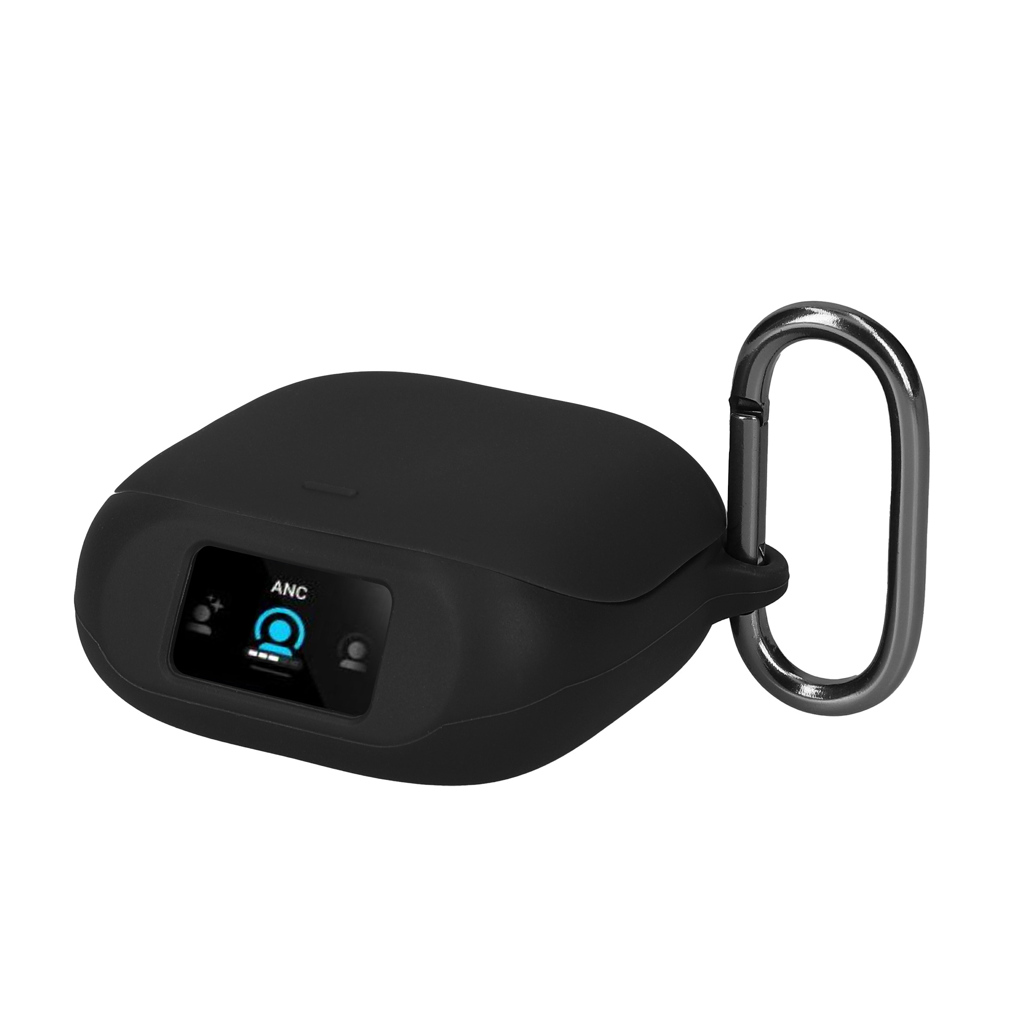 Obal pro Anker Soundcore Liberty 5 Pro kwmobile s karabinou silikonové - černá