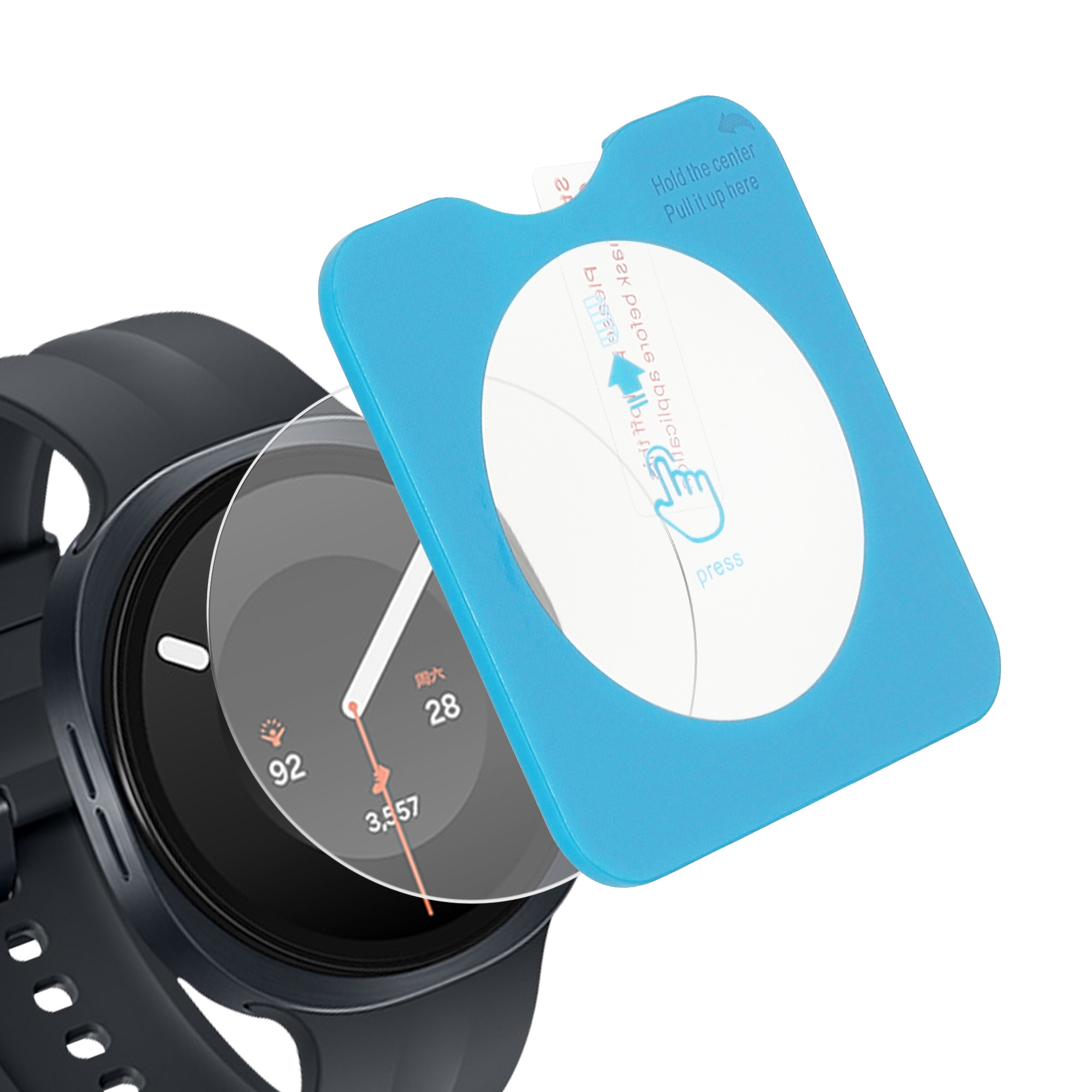 Ochranná skla pro Samsung Galaxy Watch 9 44mm kwmobile sada 2 ks - transparentní