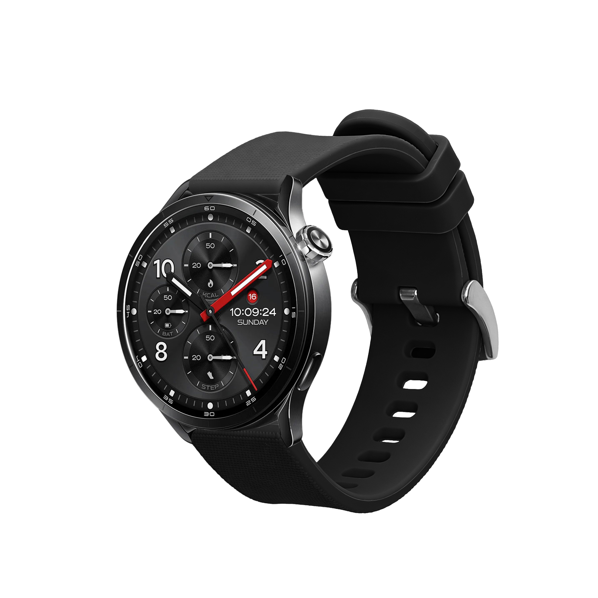 Silikonový řemínek pro Xiaomi Watch S5 46 mm kwmobile ‑ černá