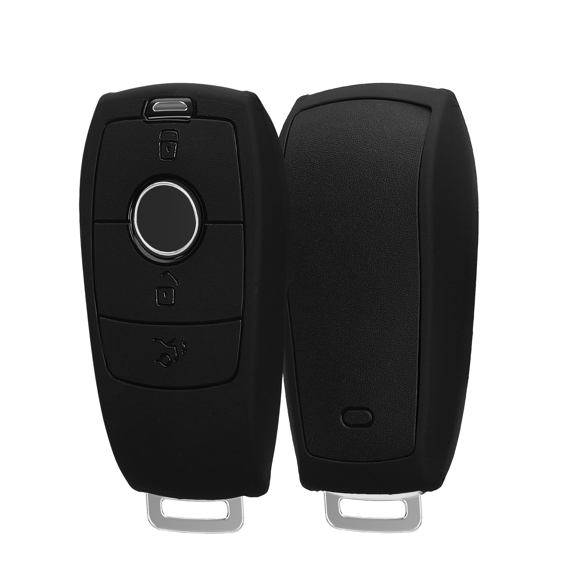 Obal na klíč od auta pro Mercedes-Benz chytrý klíč klíč od auta (only Keyless) kwmobile - měkká ochrana, protiskluzový obal, matný povrch, odolné proti poškrábání, černá