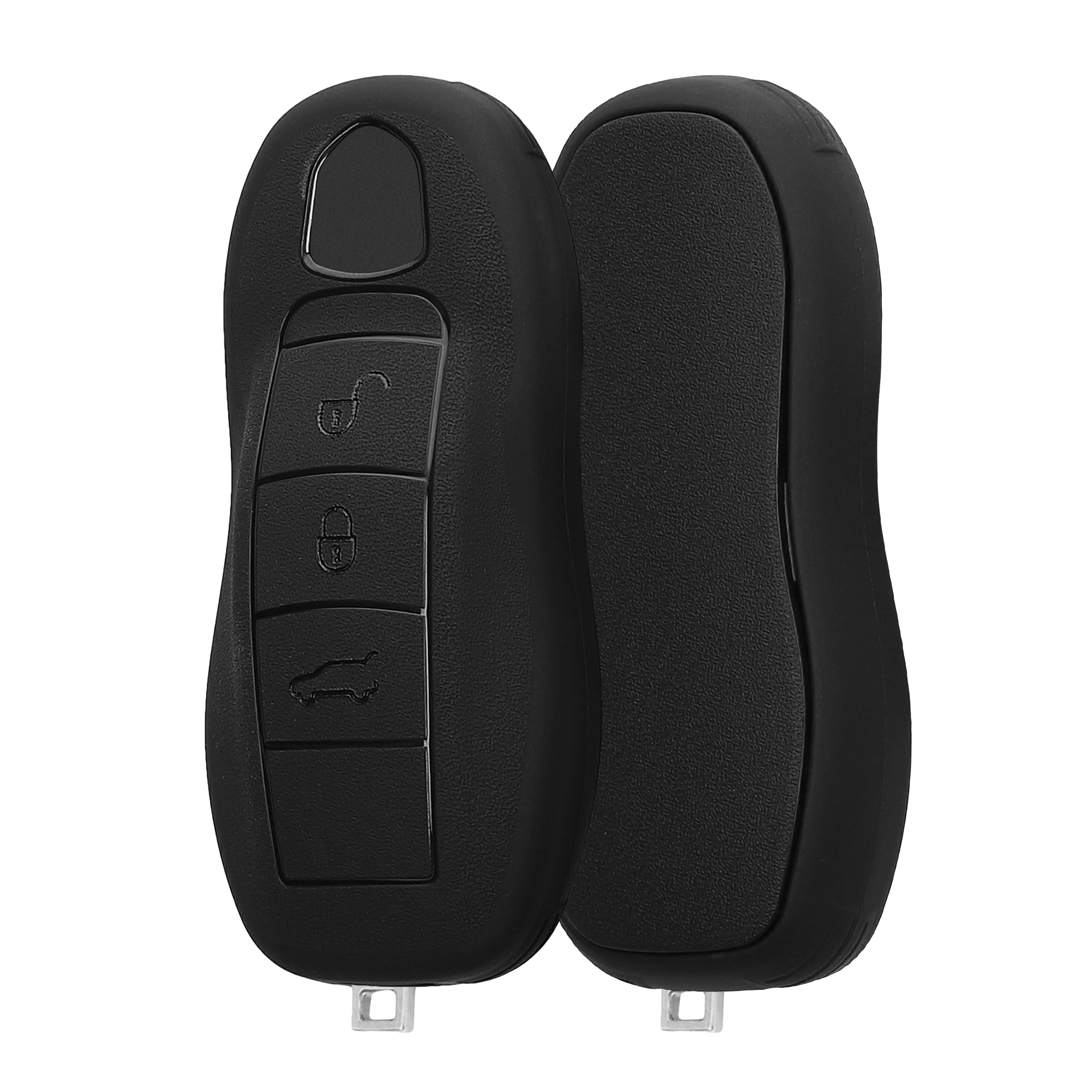 Obal na klíč od auta pro Porsche klíč se 3 tlačítky (only Keyless) kwmobile - měkká ochrana, protiskluzový obal, matný povrch, odolné proti poškrábání, černá