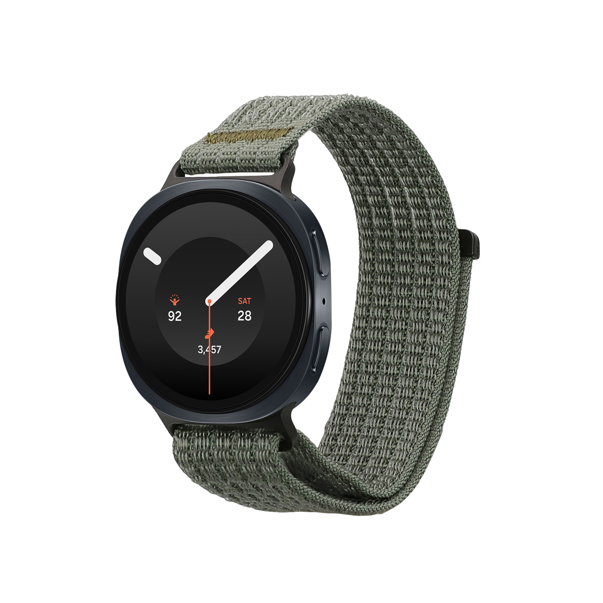 Nylonový řemínek pro Samsung Galaxy Watch 9 kwmobile ‑ tmavě zelená