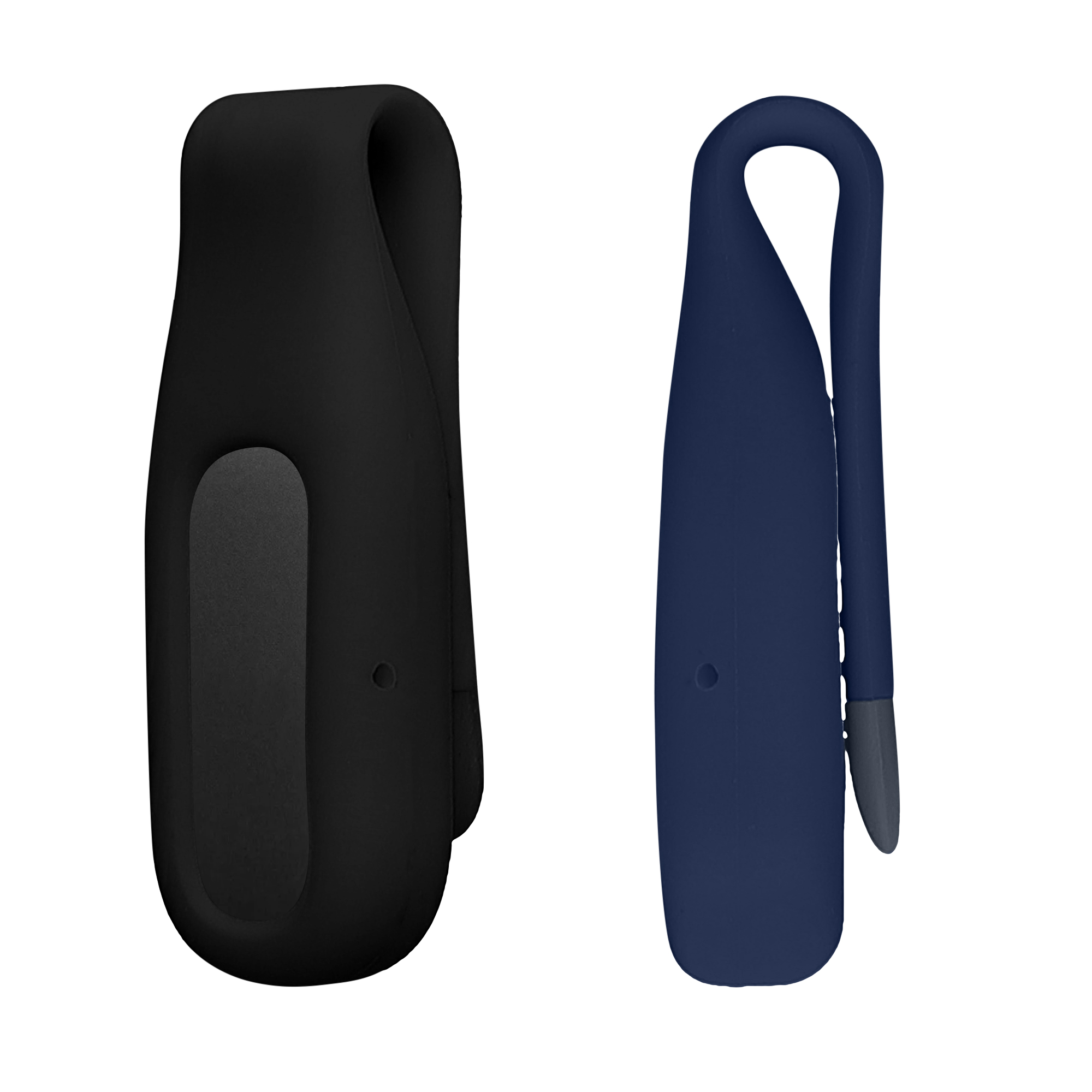 2x klipový držák pro Google Fitbit Air z TPU silikonu kwmobile ‑ černá / tmavě modrá