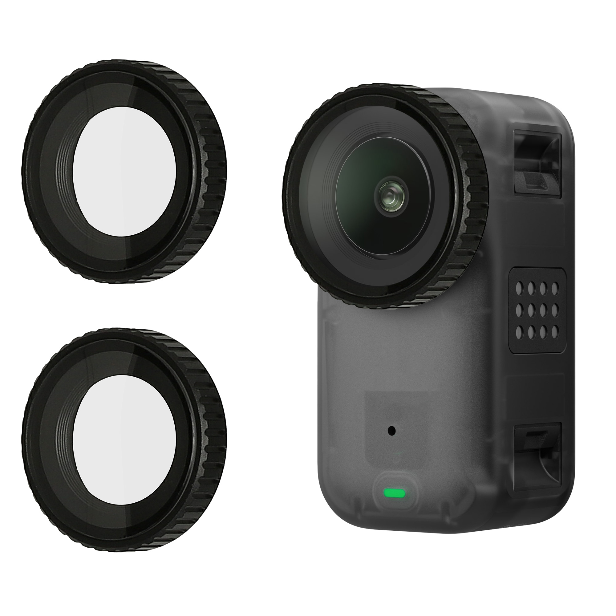 Tvrzené ochranné sklo na objektiv pro DJI Osmo Nano, 2 ks, lehké a odolné proti poškrábání kwmobile