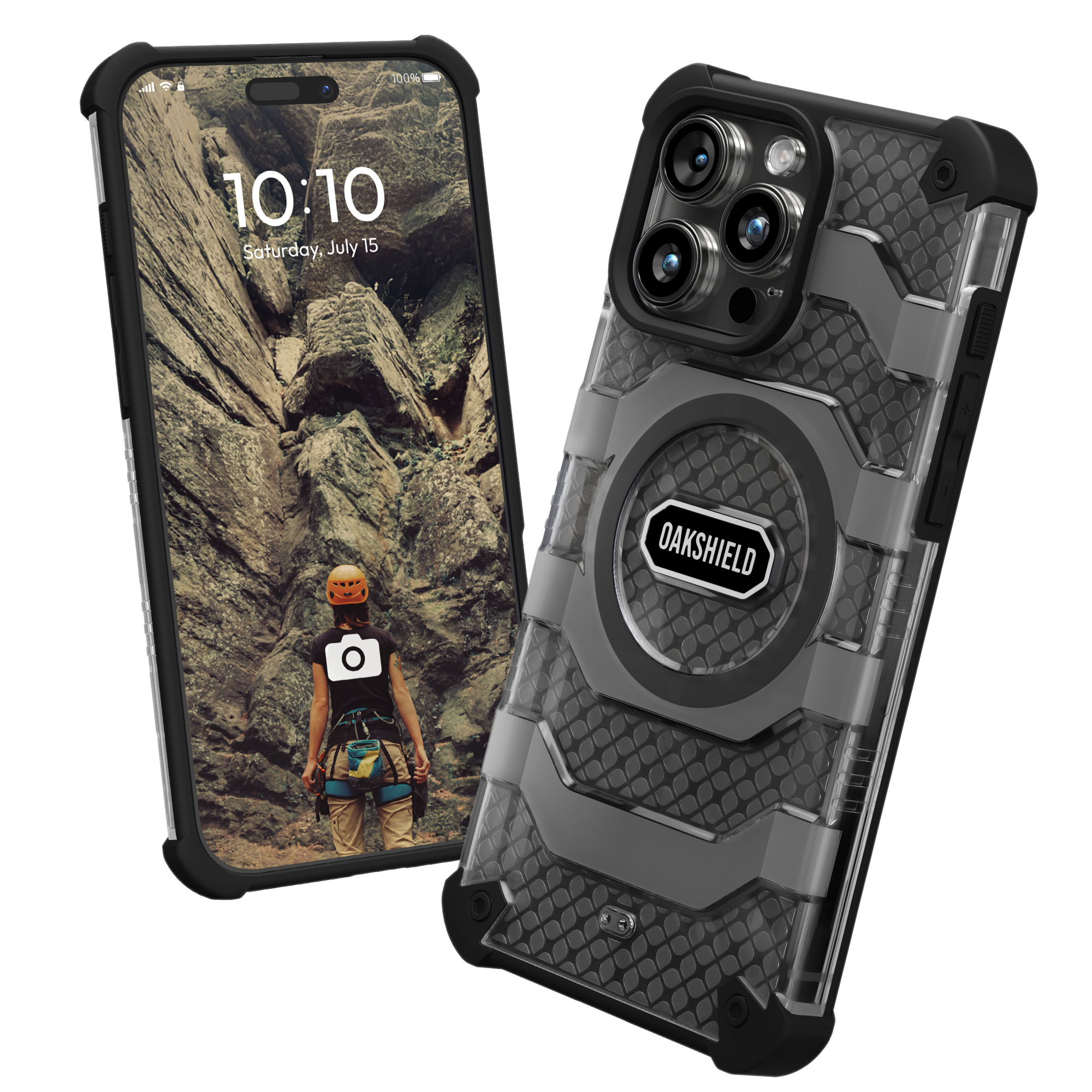 Magnetický kryt Oakshield pro iPhone 15 Pro Max - černá