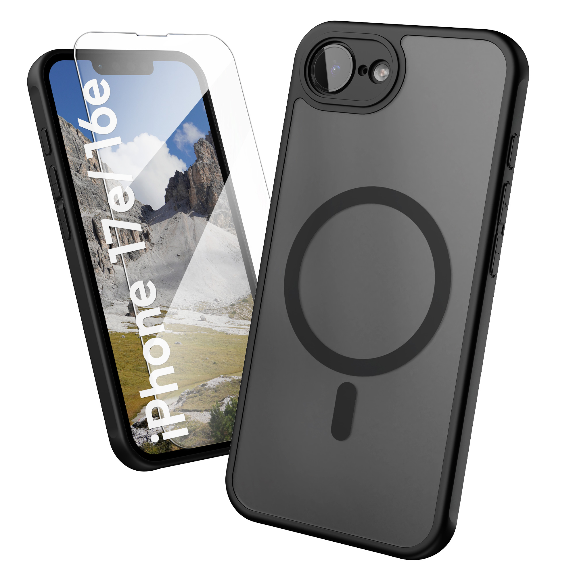 Ochranné sklo kwmobile pro Apple iPhone 17e / iPhone 16e - černá