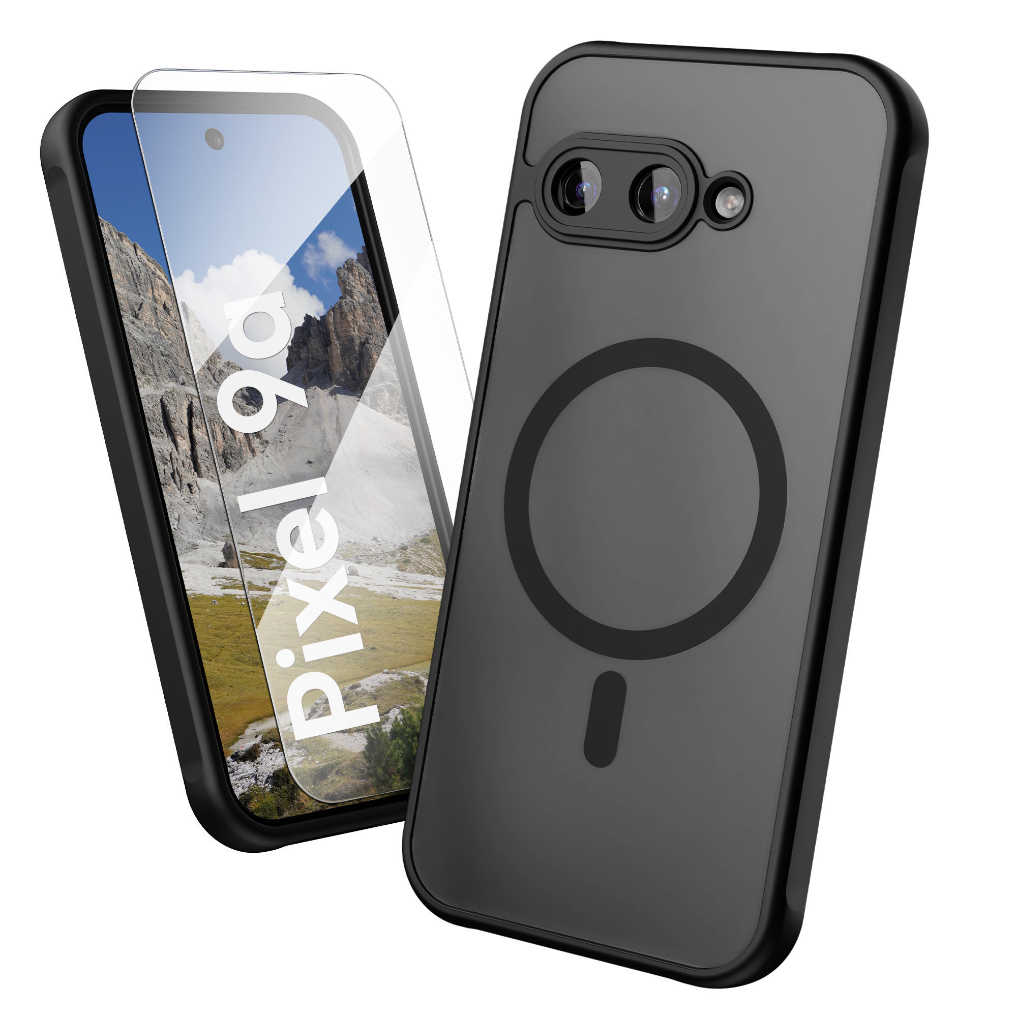 Tvrzené sklo Oakshield pro Google Pixel 9a - černá